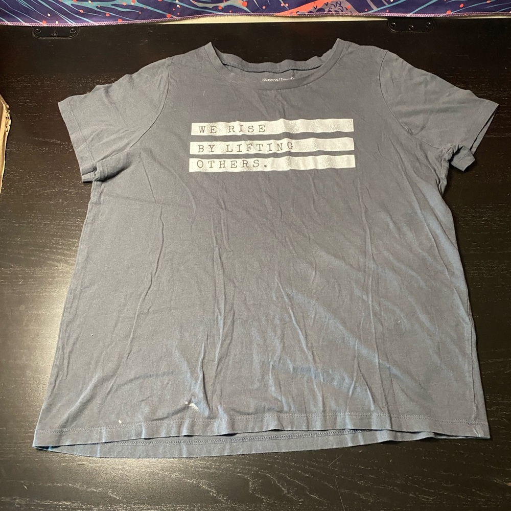 Grayson Threads Navy Graphic Tee with White Print